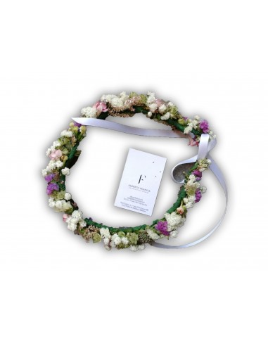 Corona novia tono blanco