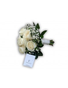 Bridal Bouquet of White Roses
