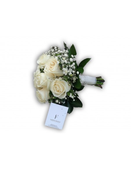 Brautstrauß aus weißen Rosen