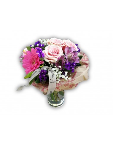 Strauß aus 5 rosa Rosen