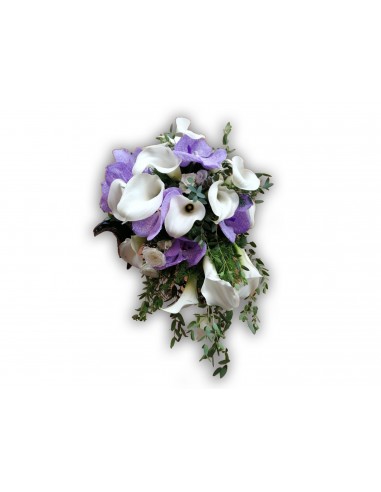 Strauß weißer Orchideen