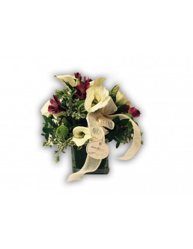 Buccaro con calas y flores diversas