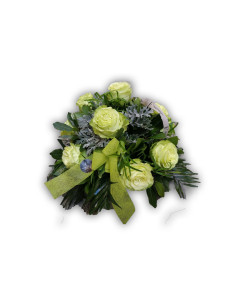 Lime rose flower center